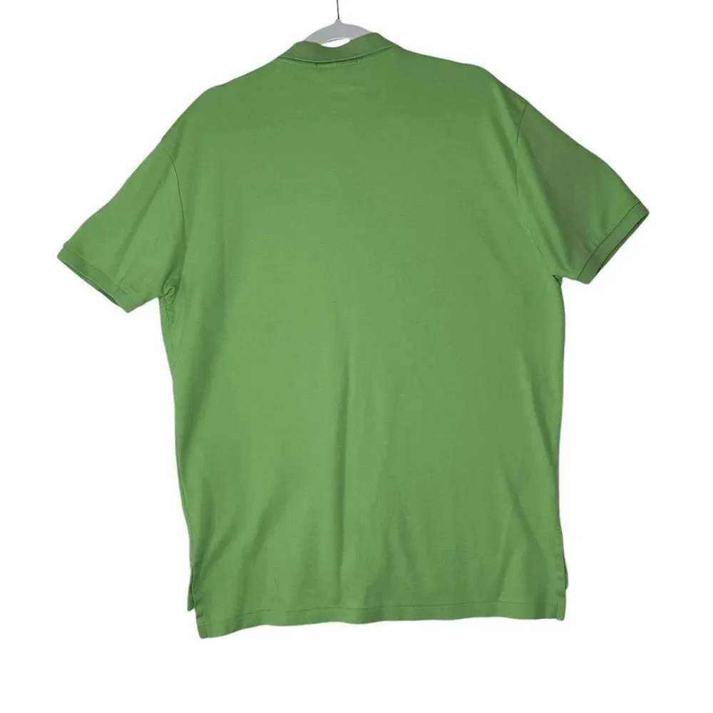 Ralph Lauren Polo Shirt Mens Large Green Embroidered Pony Preppy‎ Corpcore